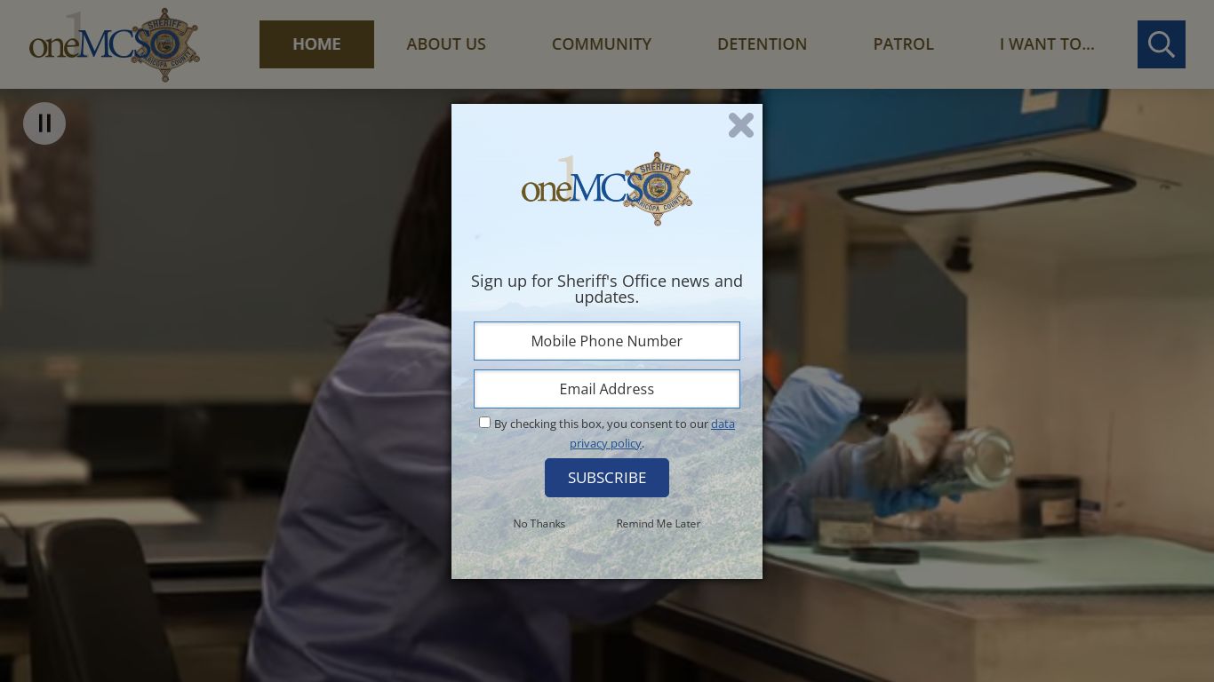 Maricopa County Sheriff's Office | Home